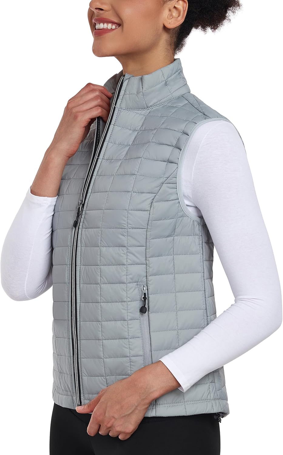 Women Puffer Vest, Lightweight Warm Sleeveless Jacket for Hiking Travel Golf