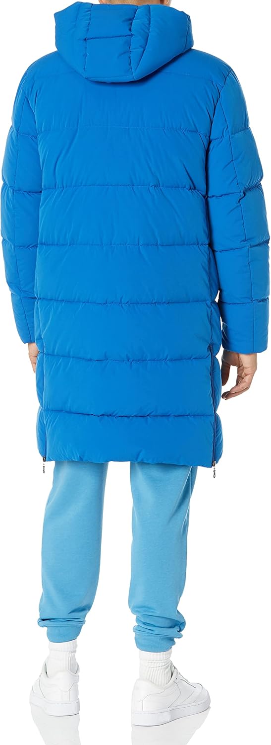 Men's Hooded Long Puffer Coat - Image 2