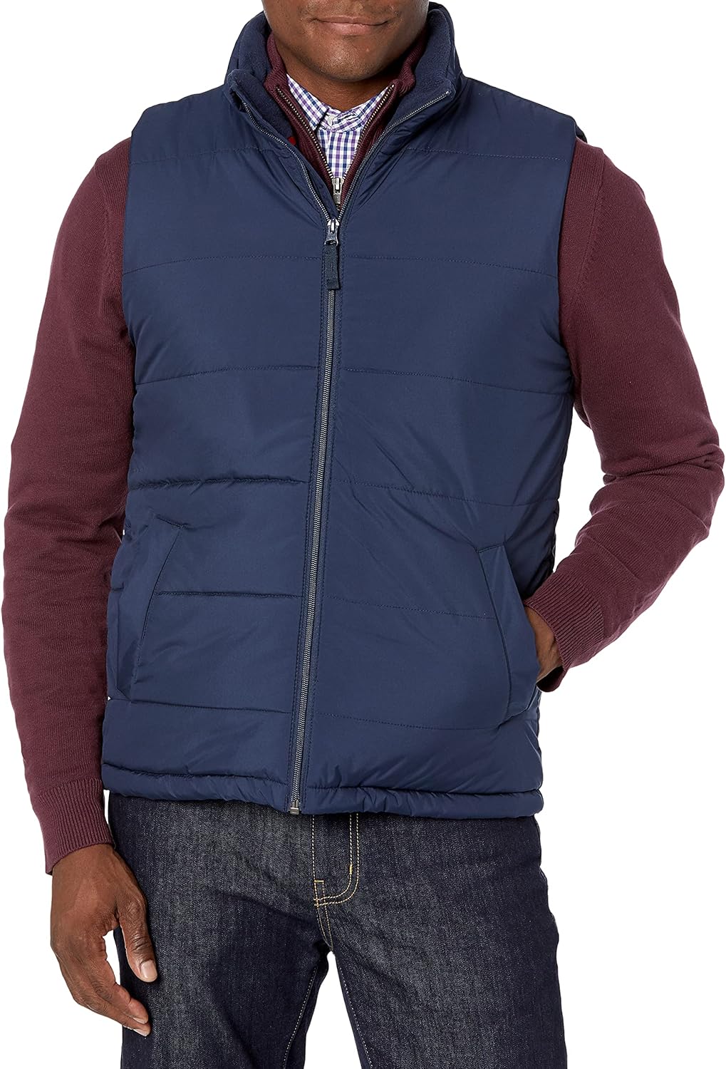 Men's Midweight Fleece-Lined Insulated Puffer Vest